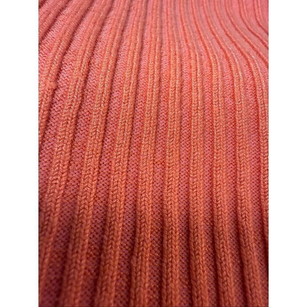 Cotton ON  Womens's Crop Rib Half Zip  Sweater Fiery Orange  Sz L See Notes - Picture 12 of 13